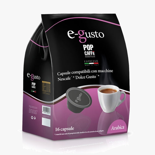96 Capsule Compatibili Nescafè Dolce Gusto Pop Caffè Miscela Arabica ( 0,245 PZ)