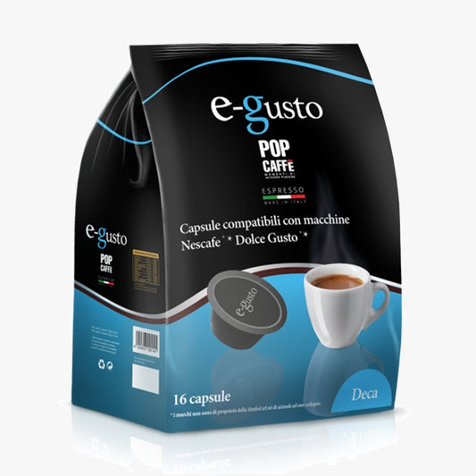 96 Capsule Compatibili Nescafè Dolce Gusto Pop Caffè Miscela Decaffeinato ( 0,245 PZ)