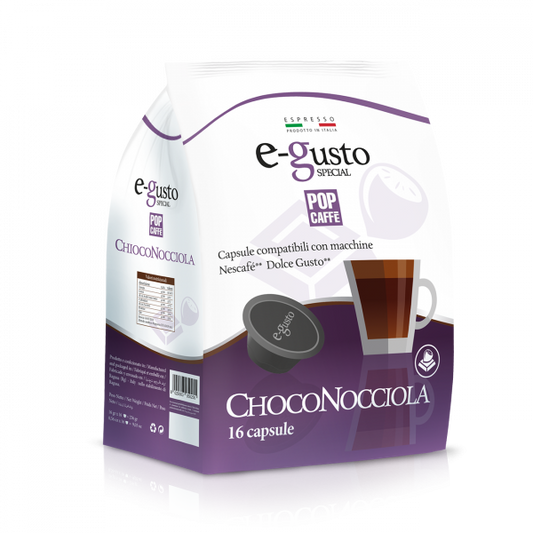 Capsule E-Gusto Pop Caffè ChocoNocciola Compatibile Dolce Gusto