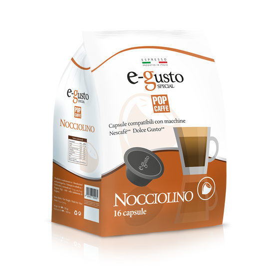 Capsule E-Gusto Pop Caffè Nocciolino Compatibile Dolce Gusto