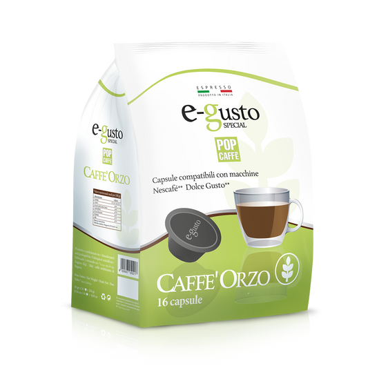Capsule E-Gusto Pop Caffè Orzo Compatibile Dolce Gusto