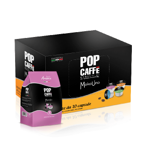 CAPSULE COMPATIBILI UNO SYSTEM POP CAFFE' MOKA UNO MISCELA ARABICA 100 PZ