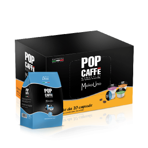 CAPSULE COMPATIBILI UNO SYSTEM POP CAFFE' MOKA UNO MISCELA DECAFFEINATO 100 PZ