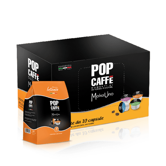 CAPSULE COMPATIBILI UNO SYSTEM POP CAFFE' MOKA UNO MISCELA INTENSO 100 PZ