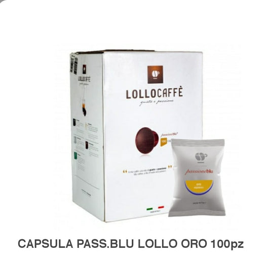 CAPSULA PASS. LAVAZZA BLUE LOLLO ORO 100 PZ
