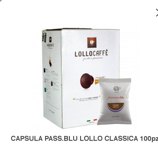 CAPSULA PASS. LAVAZZA BLUE LOLLO CLASSICA 100 PZ