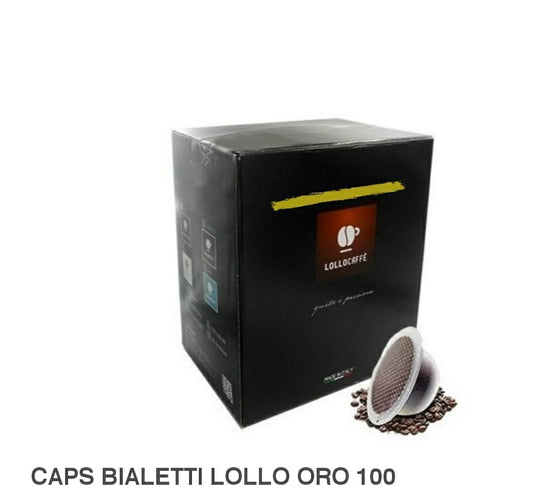 CAPS BIALETTI LOLLO ORO 100 PZ
