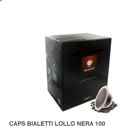 CAPS BIALETTI LOLLO NERA 100 PZ