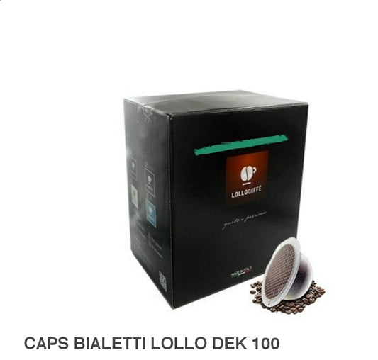 CAPS BIALETTI LOLLO DEK 100 PZ