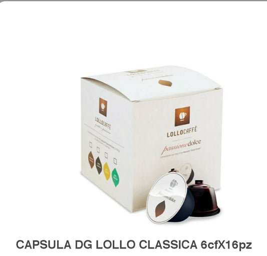 CAPSULE LOLLO DOLCE GUSTO CLASSICA 96 CAPSULE IN 6 CF X 16 PZ ( 0,203 / PZ)