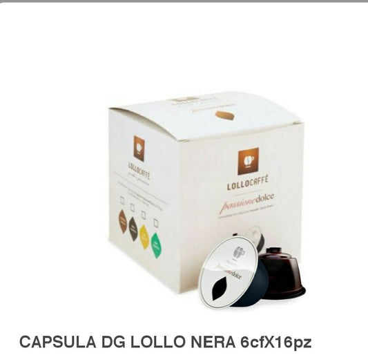 CAPSULE LOLLO DOLCE GUSTO NERA 96 CAPSULE IN 6 CF X 16 PZ ( 0,193 / PZ)