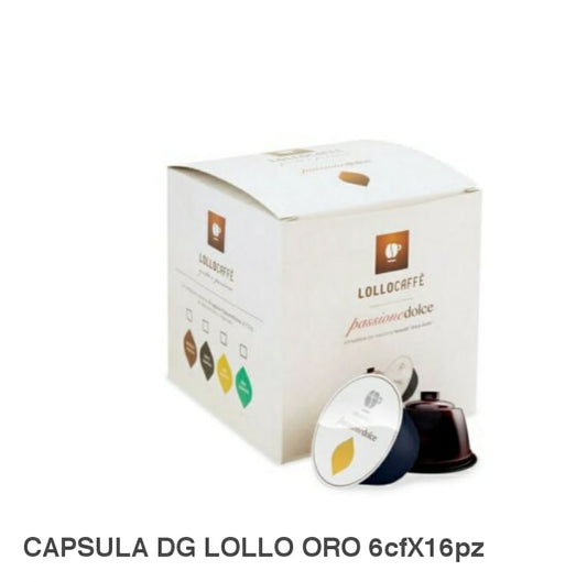 CAPSULE LOLLO DOLCE GUSTO ORO 96 CAPSULE IN 6 CF X 16 PZ ( 0,218 / PZ)