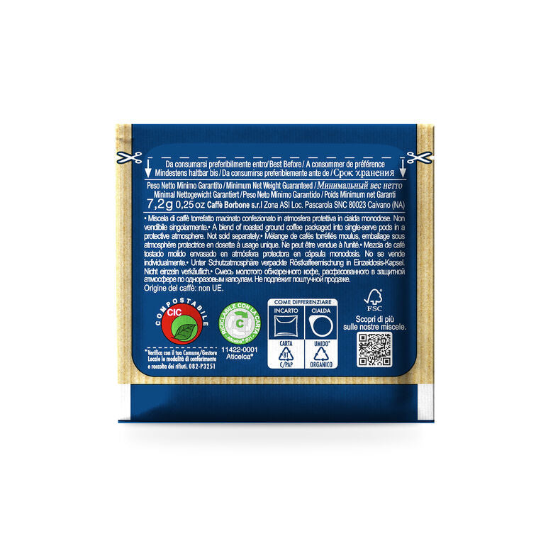 Cialde ESE 44 mm Caffè Borbone Miscela BLU ( 0,176 / PZ)