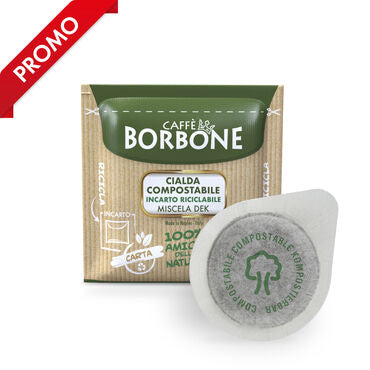 Cialde ESE 44 mm Caffè Borbone Miscela VERDE DEK ( 0,193 / PZ)