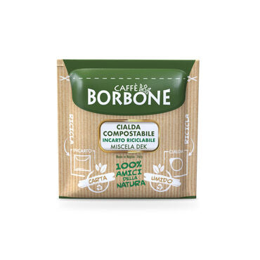Cialde ESE 44 mm Caffè Borbone Miscela VERDE DEK ( 0,193 / PZ)