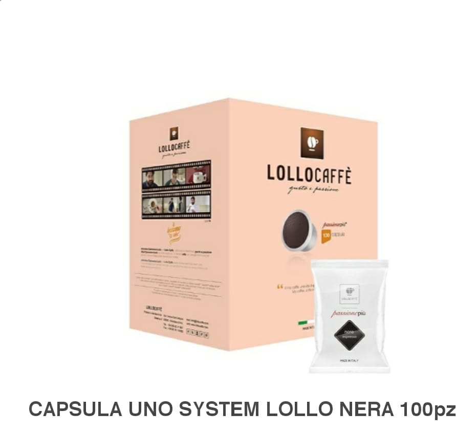CAPSULA UNO SYSTEM LOLLO NERA 100 PZ