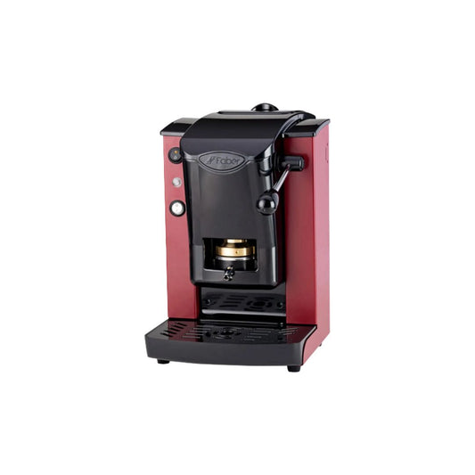 MACCHINA DA CAFFE' FABER SLOT PLAST BASIC TELAIO BORGOGNA PLASTICHE NERO PRESSACIALDA IN OTTONE SPBORNBASOTT