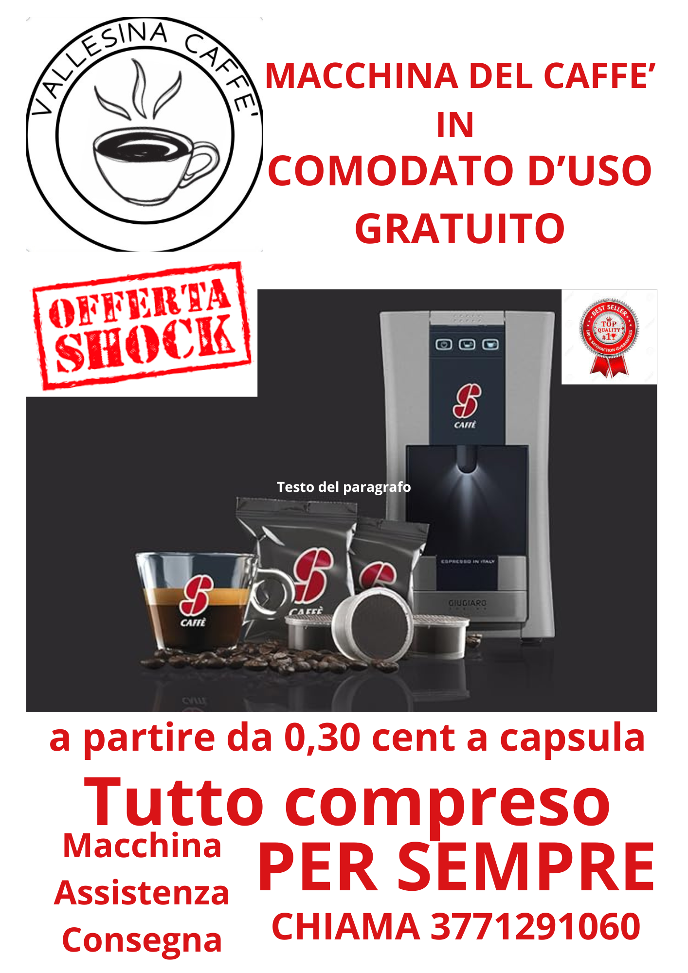 MACCHINA IN COMODATO D'USO GRATUITO