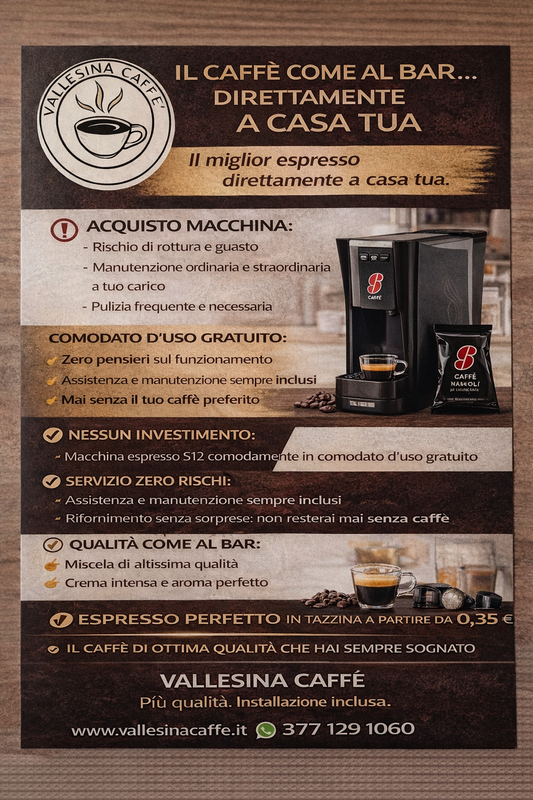 MACCHINA IN COMODATO D'USO GRATUITO
