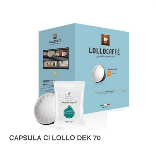 CAPSULA CAFFITALY LOLLO DEK 70 PZ