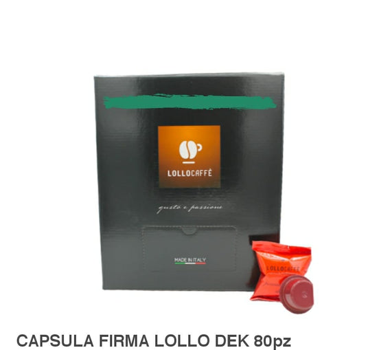 CAPSULA LAVAZZA FIRMA/VITHA LOLLO DEK 80 PZ
