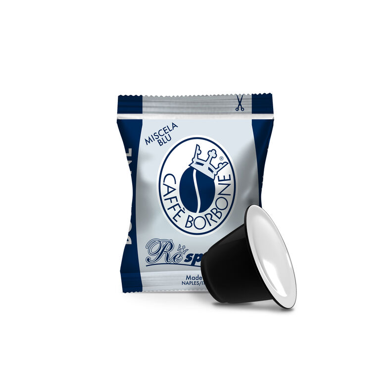 Capsule Borbone Compatibili con macchine ad uso domestico Nespresso®* Miscela BLU